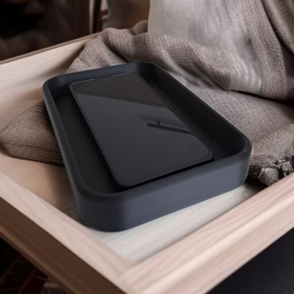 Modern, Minimalist Rectangular Catchall Tray 3D Printed Multi-Colors Available - Picture 2 of 15